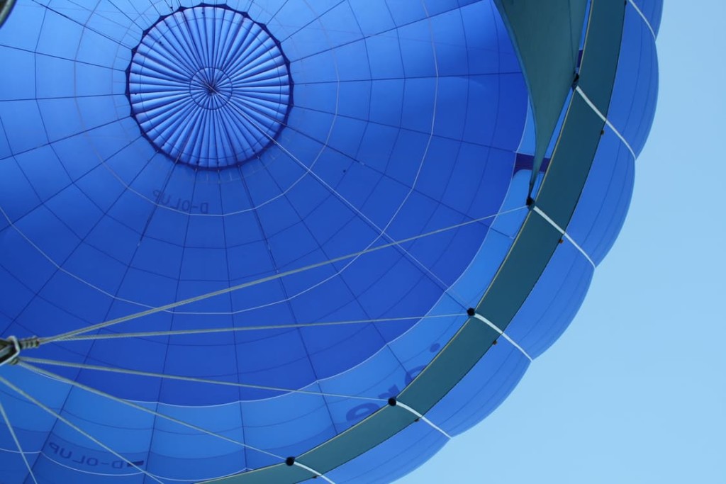 blue parachute