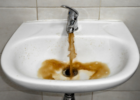 rusty water